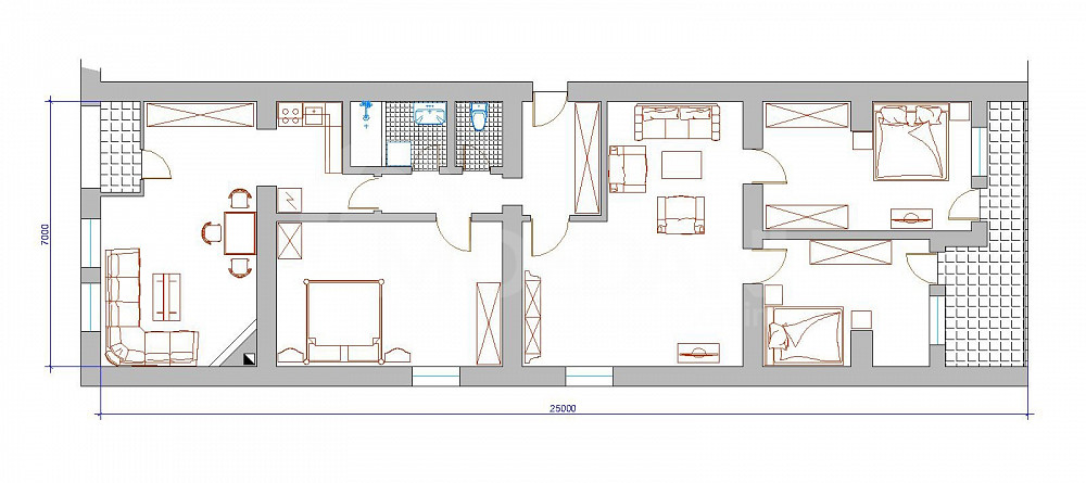 Метро «Медицинская» Сдается 5-комнатная квартира под офис Тбилиси - изображение 10