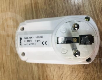 გერმანული წარმოების როზეტი ჩამრთველით თბილისი - photo 3