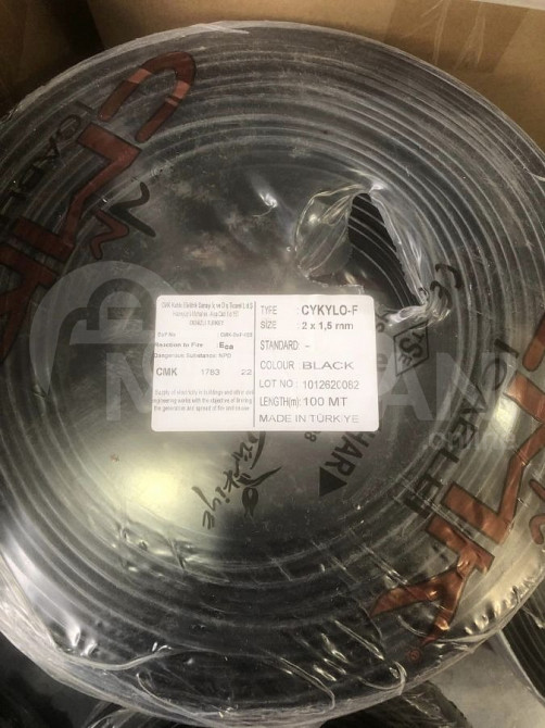 სპილენძის ელექტრო სადენი ბრტყელი 2 G 1,5 mm თბილისი - photo 1