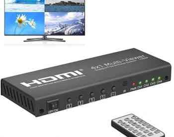 HDMI 4x1 quad multi-viewer with seamless switcher თბილისი