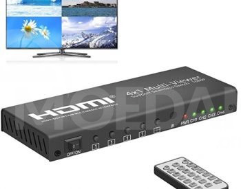 HDMI 4x1 quad multi-viewer with seamless switcher თბილისი - photo 1