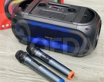 პორტატული დინამიკი ZQS + ორი Bluetooth მიკროფონი თბილისი - photo 3