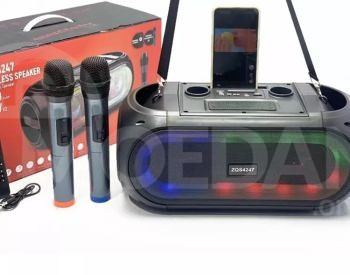პორტატული დინამიკი ZQS + ორი Bluetooth მიკროფონი თბილისი - photo 5