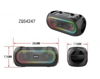 პორტატული დინამიკი ZQS + ორი Bluetooth მიკროფონი თბილისი - photo 4