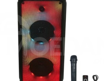 ბლუთუს დინამიკი ორი კარაოკე მიკროფონით თბილისი - photo 2