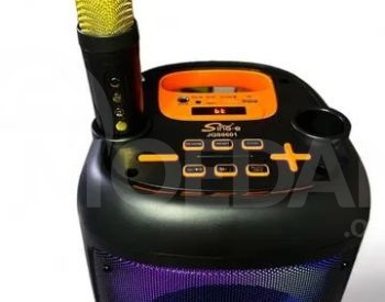 კარაოკე დინამიკი უკაბელო მიკროფონით, ძალიან კარგი ხარისხის, თბილისი - photo 3