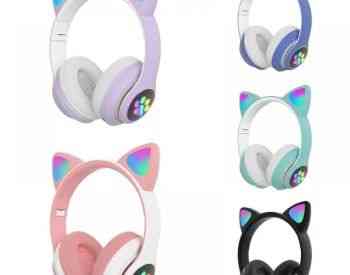 ყურსასმენი Cat Ear STN-28 Wireless bluetooth Headphones, Blu თბილისი