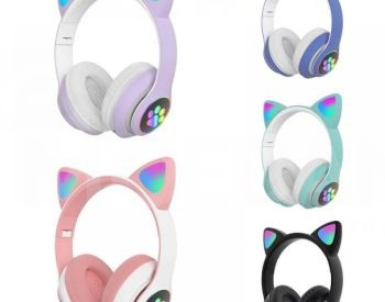 Headphone Cat Ear STN-28 Wireless bluetooth Headphones, Blu Tbilisi - photo 2