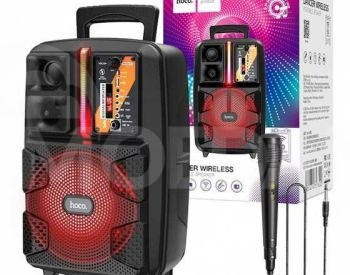 Колонка для караоке HOCO с проводным микрофоном Тбилиси - изображение 1