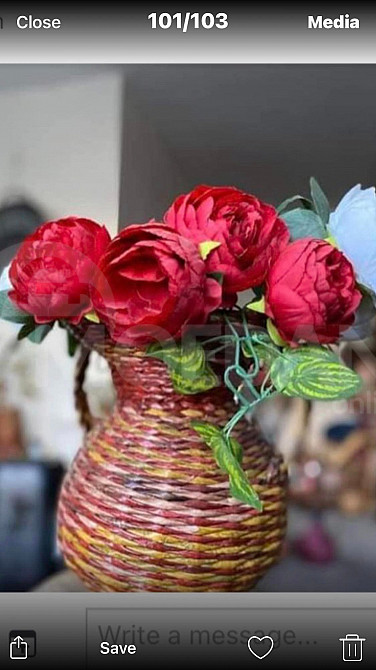 იყიდება ხელნაკეთი დეკორაციული საყვავილე თბილისი - photo 1