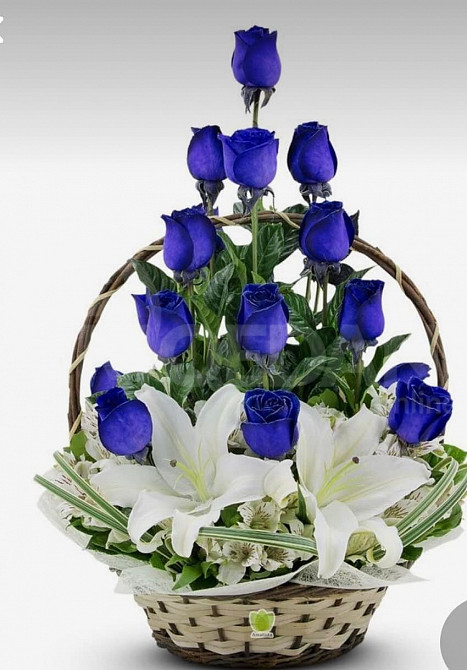 Продам корзинку для цветов ручной работы. Тбилиси - изображение 1