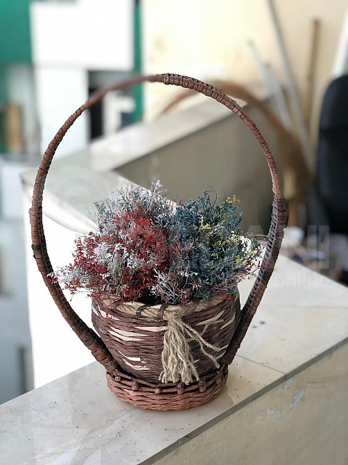 Handmade flower basket for sale Tbilisi - photo 1