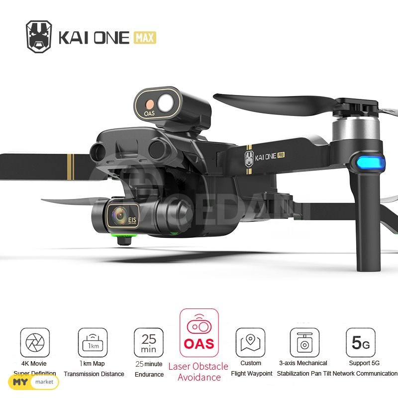 5G GPS DRONE kai one pro (WITH LASER SENSOR ) პროფესიონალი თბილისი - photo 3