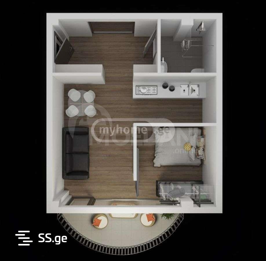 Продам 2-комн. квартиру 45м² 9/10 эт. Тбилиси - изображение 5