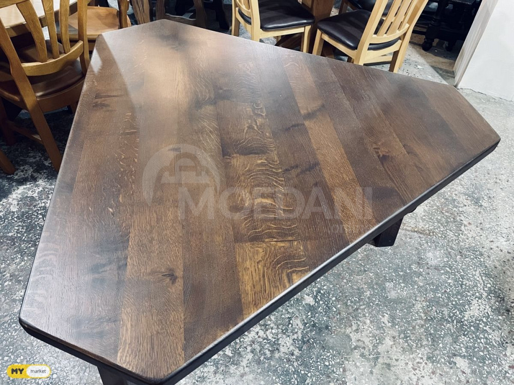 მასიური მუხის ხის მაგიდა თბილისი - photo 1