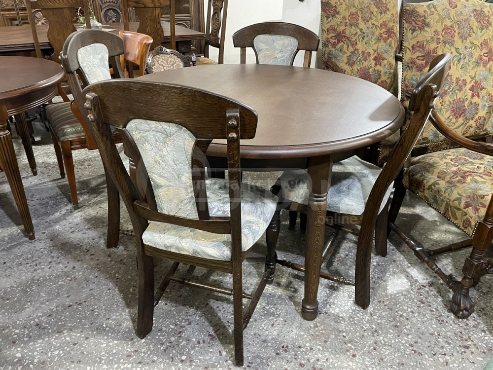 Дубовый стол и 4 стула Тбилиси - изображение 1