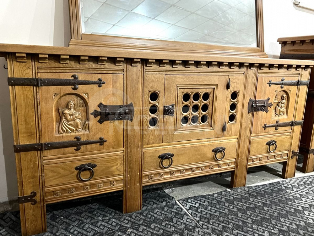 მასიური მუხის ხის დესაუ, ბარი და სარკე თბილისი - photo 2