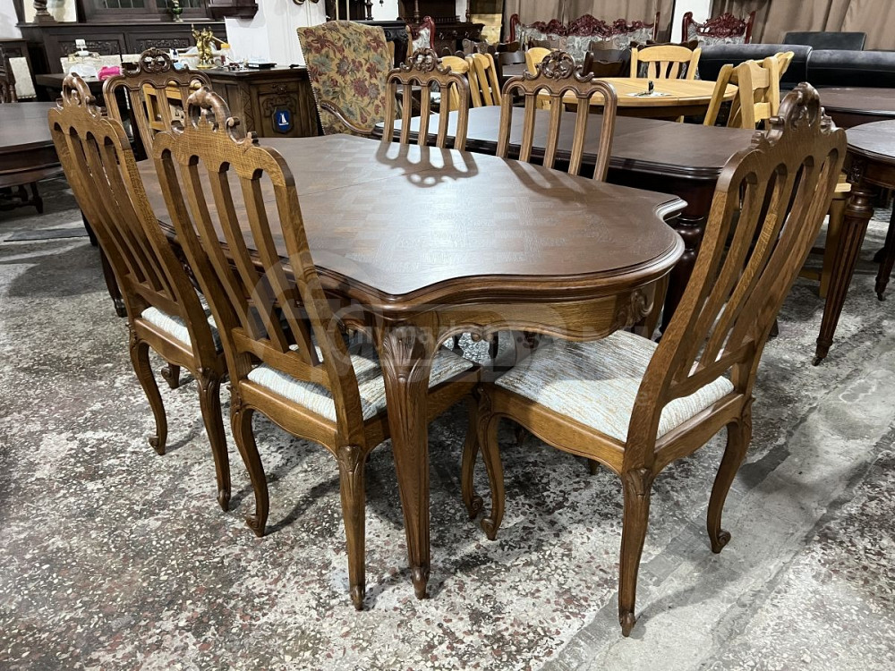 Дубовый раскладной стол и 6 стульев Тбилиси - изображение 3