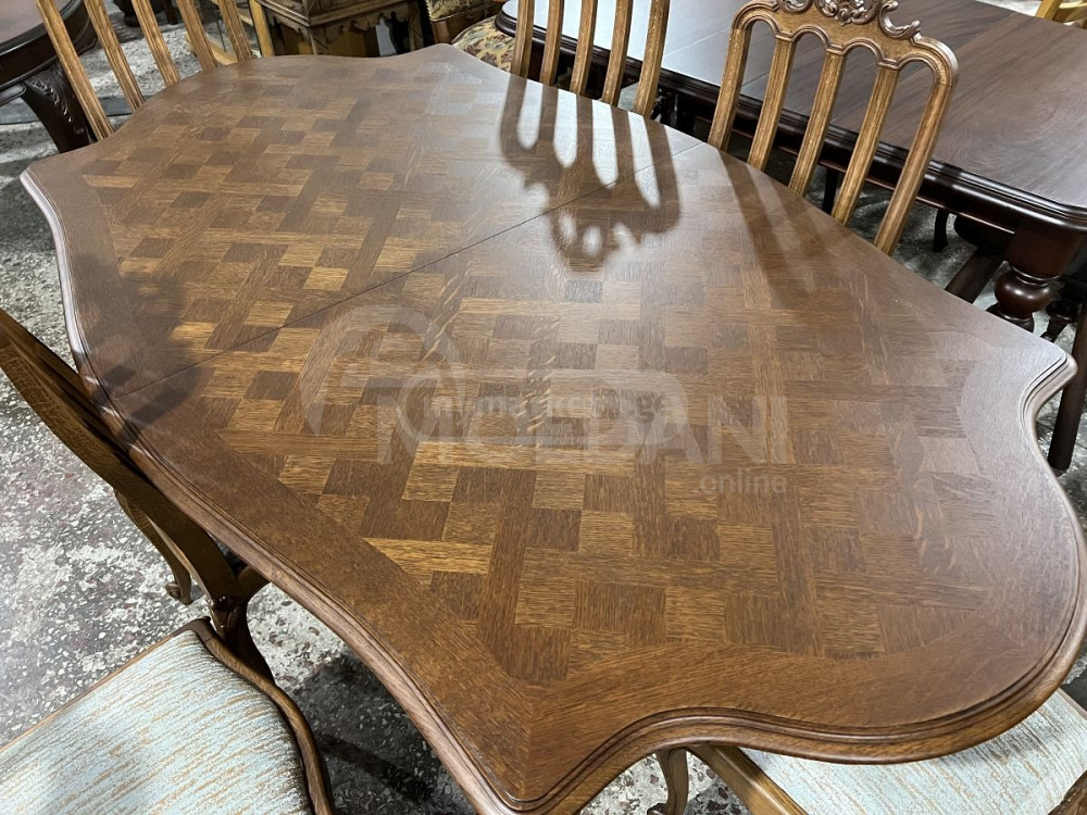 Дубовый раскладной стол и 6 стульев Тбилиси - изображение 2