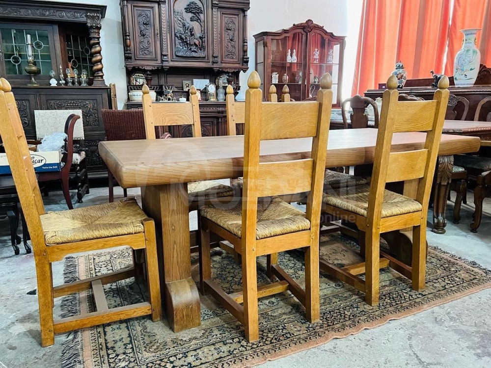 Дубовый стол и 6 стульев Тбилиси - изображение 2