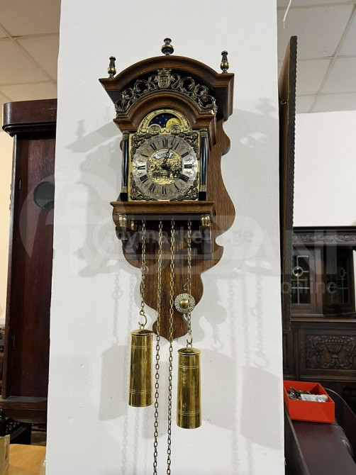 მუხის ხის მექანიკური საათი თბილისი - photo 1