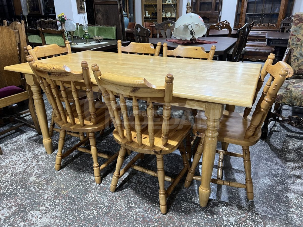 Массивный деревянный стол и 6 стульев Тбилиси - изображение 2