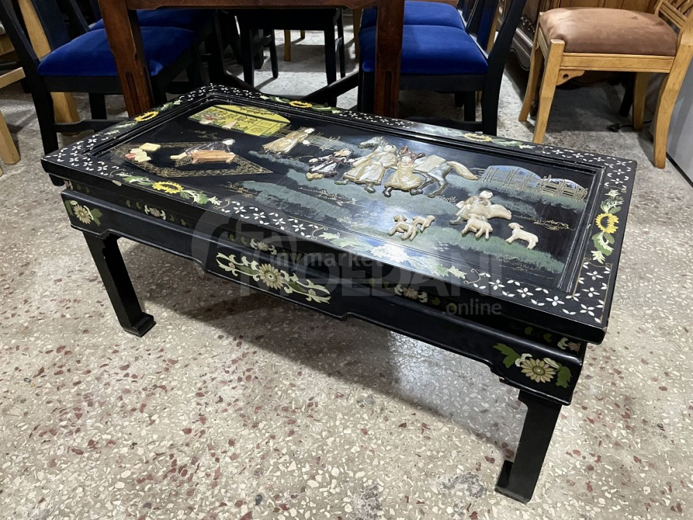 Vintage wooden magazine table with sandal stones Tbilisi - photo 2