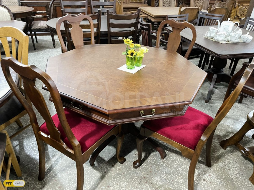 Cherry wood table and 4 chairs Tbilisi - photo 2