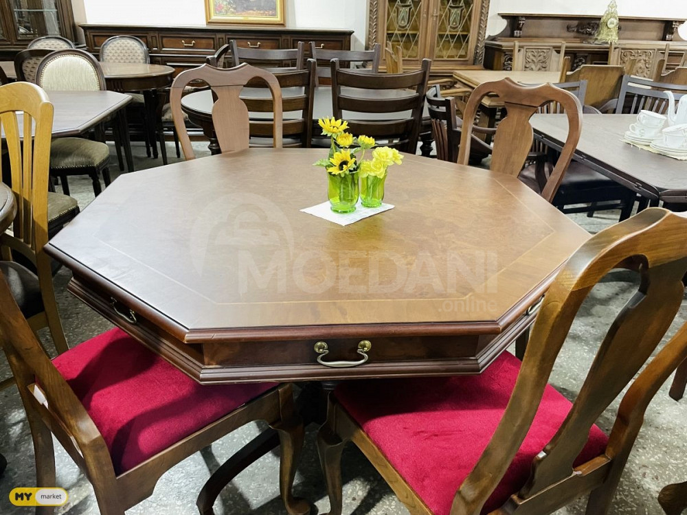 Cherry wood table and 4 chairs Tbilisi - photo 3