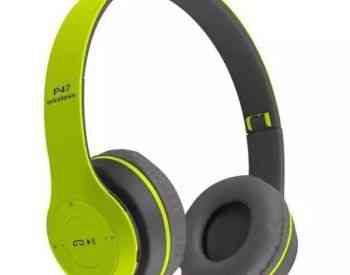 Bluetooth ყურსასმენი Wireless Headphones P47 Green მწვანე თბილისი