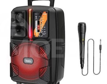 Bluetooth-колонка с микрофоном для караоке ✅цена по акции ✅с гарантией Тбилиси - изображение 1