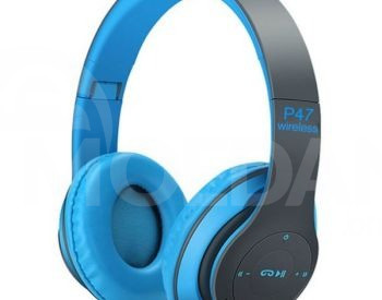 Bluetooth ყურსასმენი Wireless Headphones P47 | blue ლურჯი თბილისი - photo 1