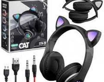 უსადენო ყურსასმენი, ყურსასმენი Cat Ear STN-28 Wireless blue თბილისი - photo 3