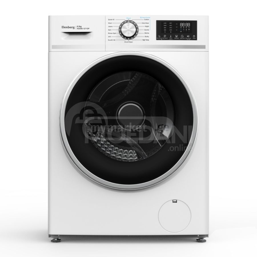 გერმანული სარეცხი მანქანა ინვენტერული ძრავით 8კგ EBG-812W თბილისი - photo 2