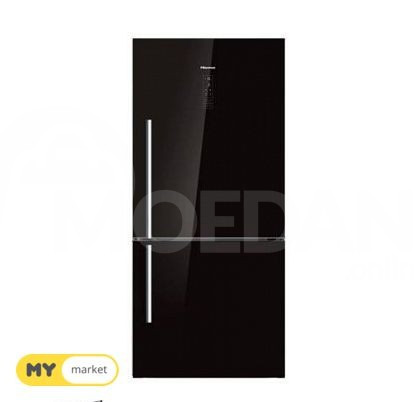 Черный стеклянный холодильник Hisense RD-60WC4SA со склада Тбилиси - изображение 1