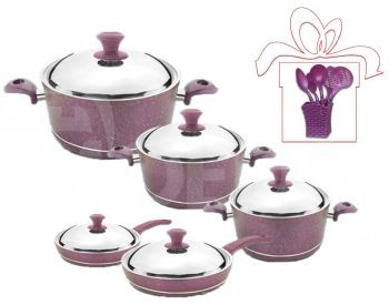 Bio granite pots and pans set NATUREL NT10PC Tbilisi - photo 2