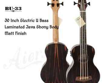 Aiersi BU-33 Java Ebony Bass Ukulele ბას უკულელე Тбилиси