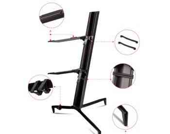 Hebikuo Z80 Digital Piano Stand 3 Floor სინთეზატორის 3 თარო Тбилиси