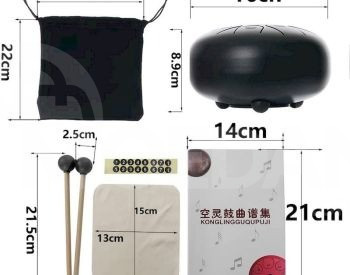 Tongue Drum Red 6 Inch 8 Notes Tongue Drum, Handfen Tbilisi - photo 3