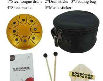 Tongue Drum Green 8 Inch 8 Notes თონგ დრამი, ჰენდფენ Тбилиси