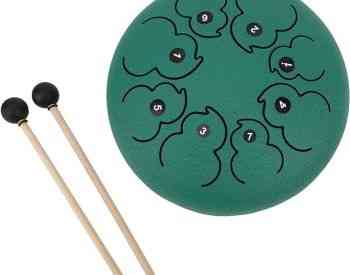 Tongue Drum Green 8 Inch 8 Notes თონგ დრამი, ჰენდფენ Тбилиси