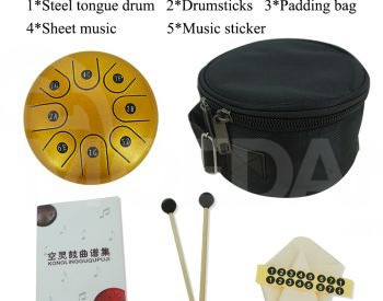 Tongue Drum Green 8 Inch 8 Notes Tongue Drum, hand fan Tbilisi - photo 3