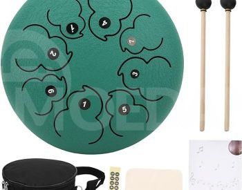 Tongue Drum Green 8 Inch 8 Notes Tongue Drum, hand fan Tbilisi - photo 1