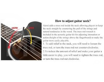 Электроакустическая гитара Aiersi SG040CE, электроакустическая гитара Тбилиси - изображение 4