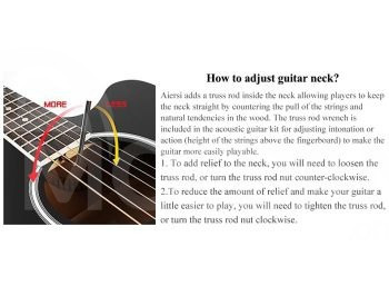 Aiersi SG040CE Electric Acoustic Guitar electric acoustic Tbilisi - photo 4