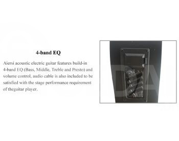Aiersi SG040CE Electric Acoustic Guitar electric acoustic Tbilisi - photo 3