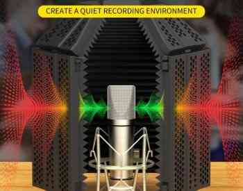 XTUGA Recording Microphone Isolation Shield მიკროფონის დამცა თბილისი