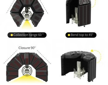 XTUGA Изолирующий экран записывающего микрофона для микрофона Тбилиси - изображение 4