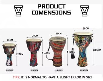 Aiersi FZGS-805 8' Djembe Percussion Djembe Tbilisi - photo 3