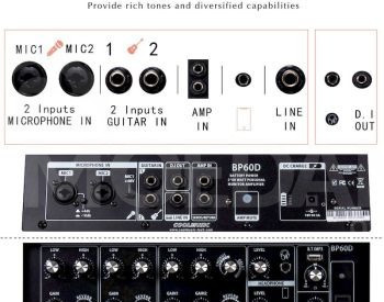 Coolmusic BP60D Acoustic Guitar Amplifier, 120 Watt for guitar Tbilisi - photo 4